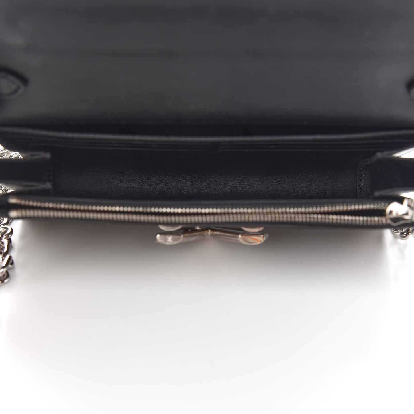 Transformed Damier Ebene Time Trunk Twist Chain Wallet