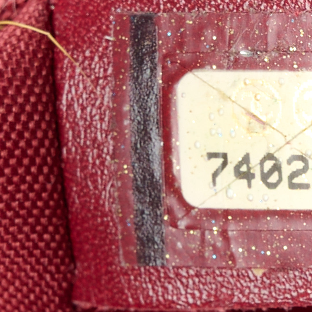 Patent Chocolate Bar East West Tote Red