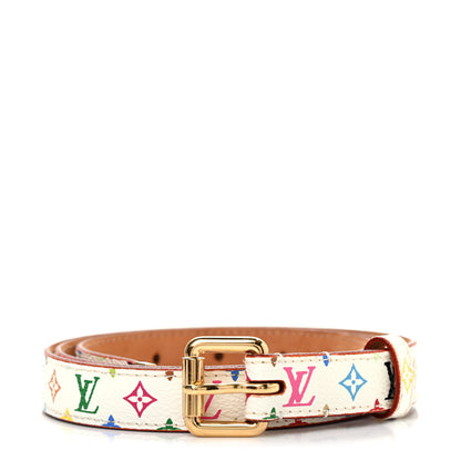 Louis Vuitton Monogram Multicolor Belt 90 36 White 1 of 7