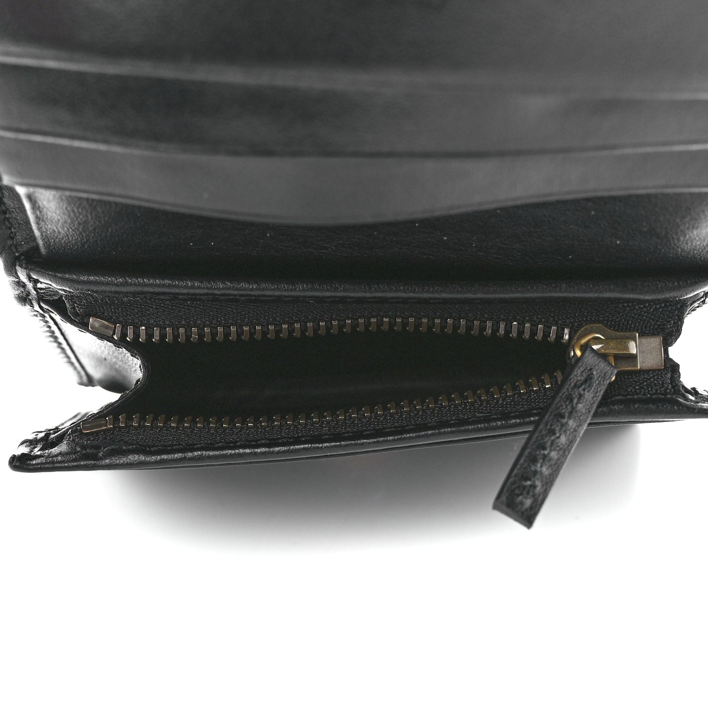Calfskin Matelasse GG Marmont Card Case Wallet Black