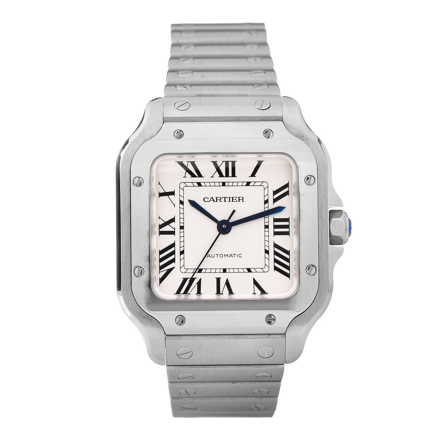 Stainless Steel 35mm Santos de Cartier Automatic Watch