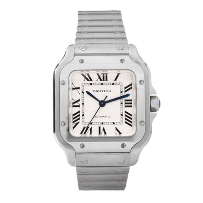 Cartier Stainless Steel 35mm Santos de Cartier Automatic Watch 1 of 9