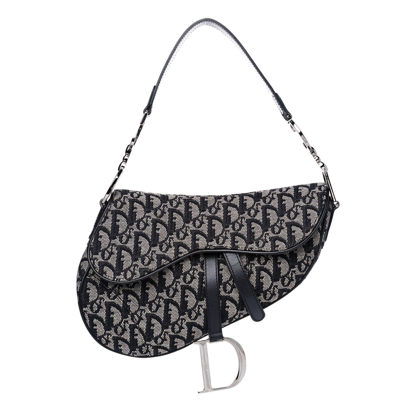 Monogram Saddle Bag Black
