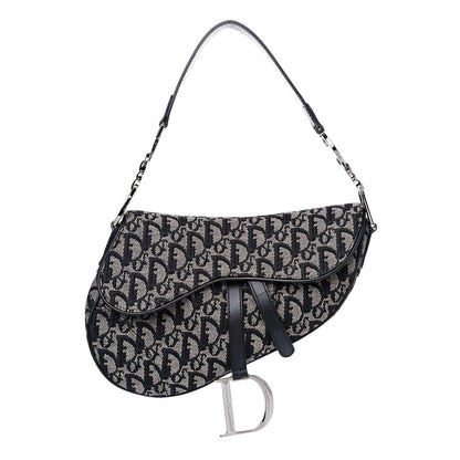 Christian Dior Monogram Saddle Bag Black 1 of 6