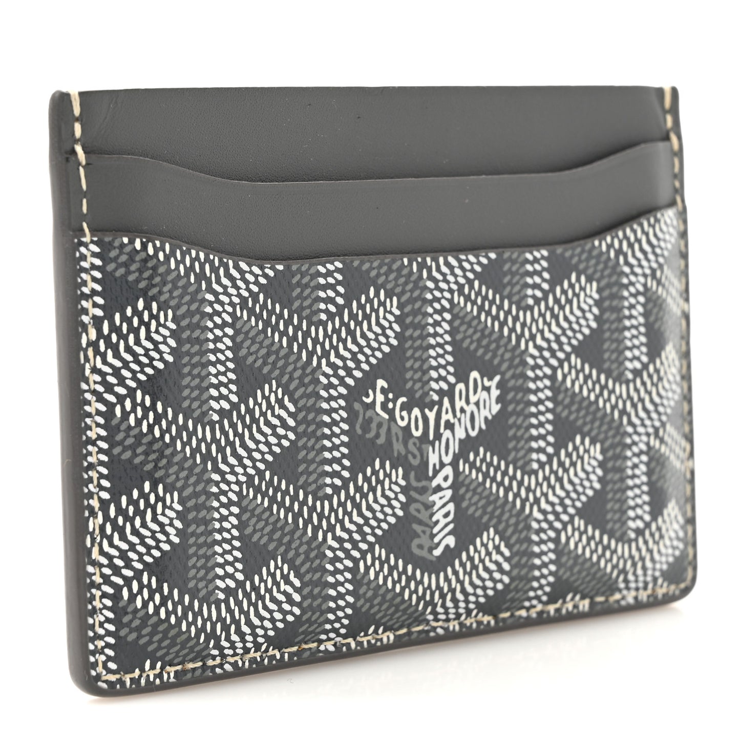 Goyardine Saint Sulpice Card Holder Grey