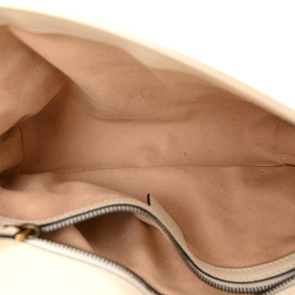 Gucci Calfskin Matelasse Small GG Marmont Shoulder Bag White 5 of 14