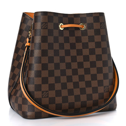 Louis Vuitton Damier Ebene Neonoe MM Safran 3 of 8
