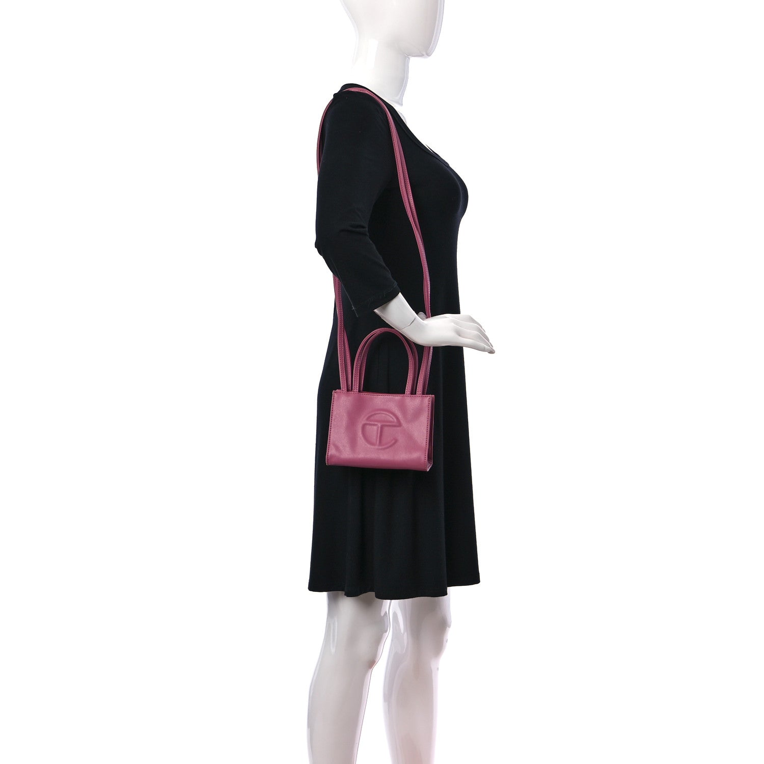 Telfar Vegan Leather Small Shopping Bag Corned Beef 2 of 10