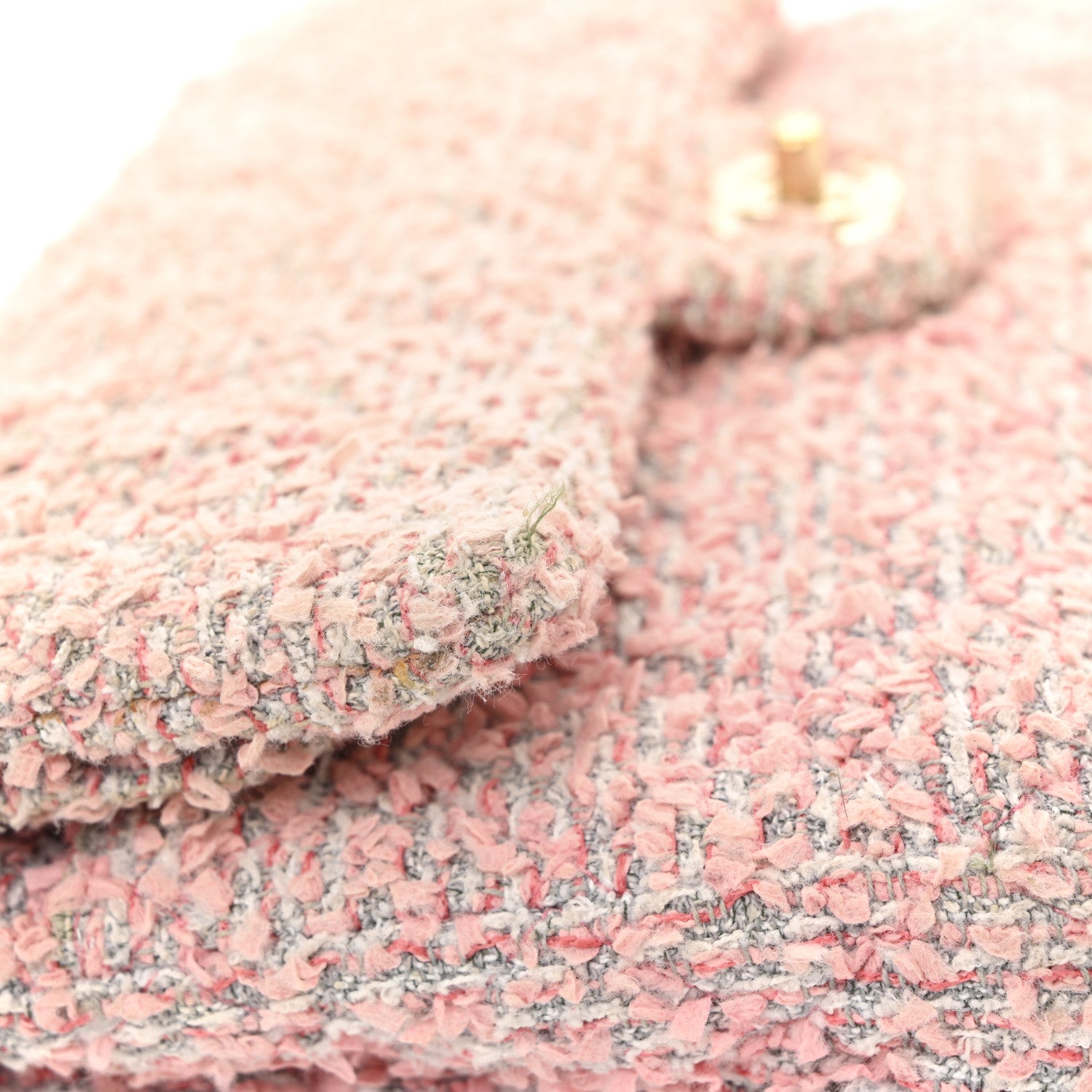 Chanel Tweed Medium Double Flap Pink 23 of 23