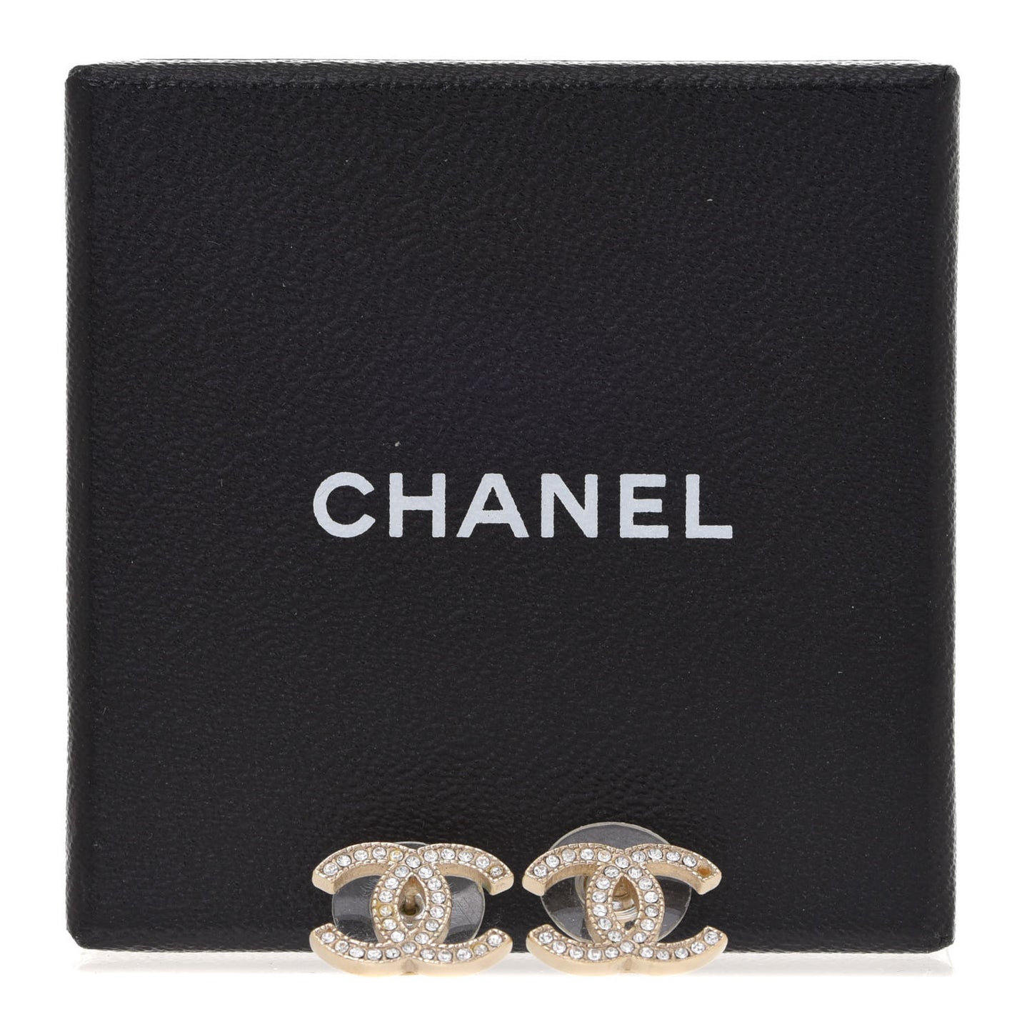 Crystal CC Earrings Gold