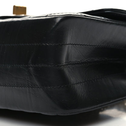 Chanel Aged Calfskin Chevron Quilted 2.55 Reissue Mini Flap Black 10 of 10
