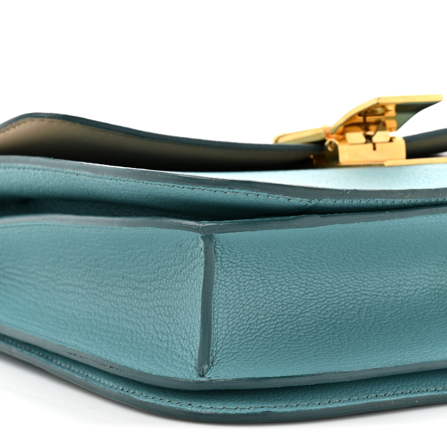 Celine Goatskin Medium Classic Box Flap Bag Antarctic 11 of 18