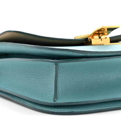 Celine Goatskin Medium Classic Box Flap Bag Antarctic 11 of 18