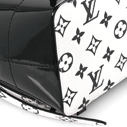 Louis Vuitton Patent Monogram Hot Springs Backpack Black White 9 of 10