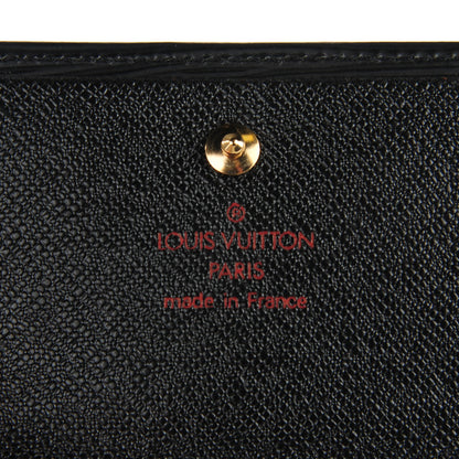 Louis Vuitton Epi Elise Wallet Black 6 of 7