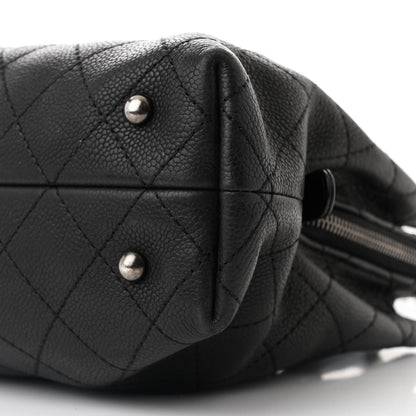 Chanel Grained Vegetal Calfskin Small Urban Shopping Tote Black 10 of 10