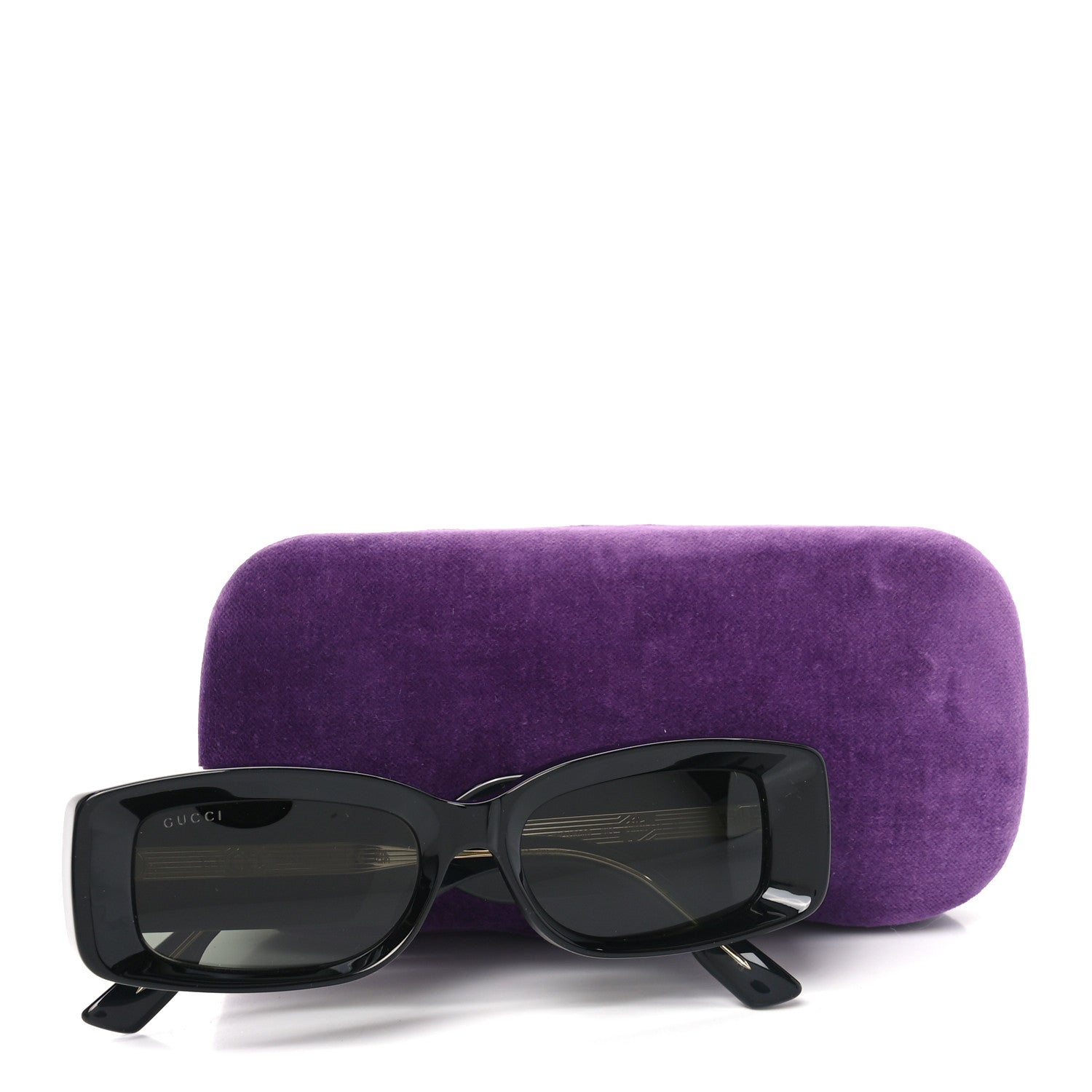 Gucci Acetate Rectangle Frame Sunglasses GG1528S Black 1769668