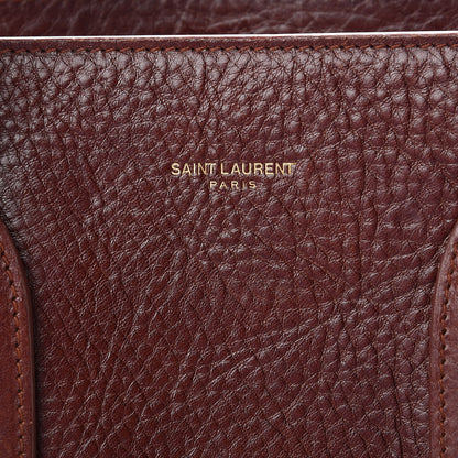 Saint Laurent Grained Calfskin Medium Supple Sac De Jour Dark Brown 7 of 17