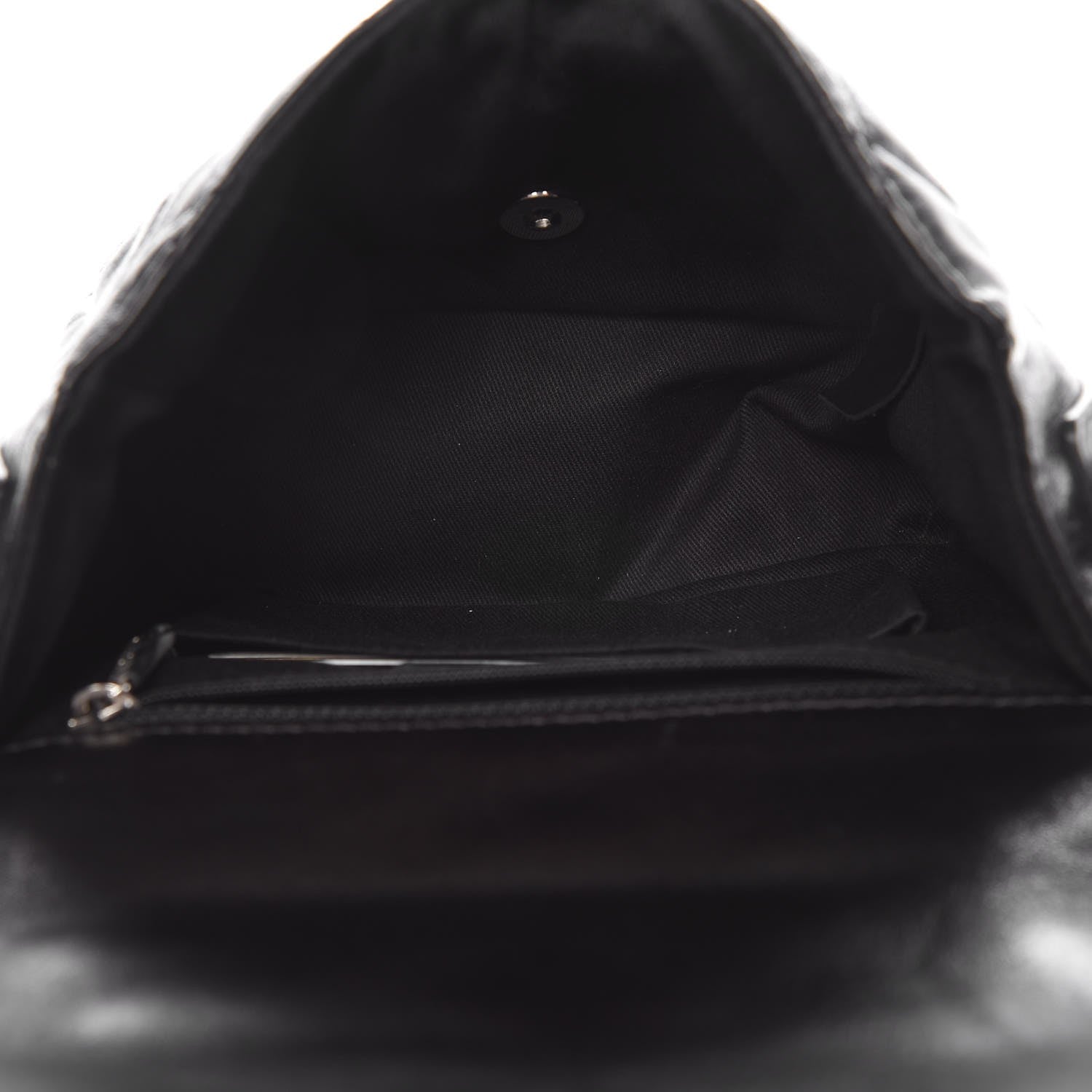 Chanel Lambskin Quilted Messenger Bag Black 5 of 7