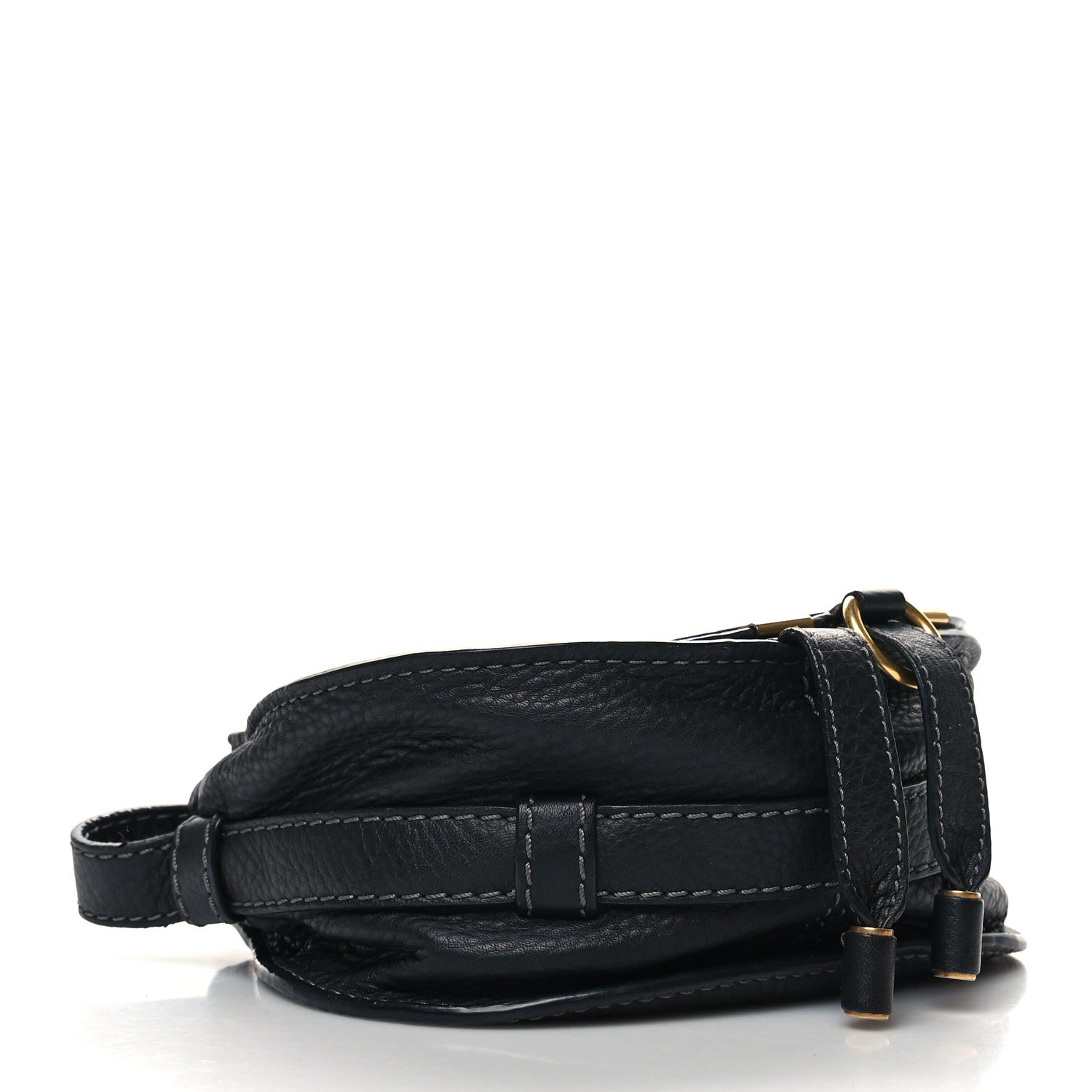 Chloe Calfskin Mini Marcie Round Crossbody Bag Black 4 of 10