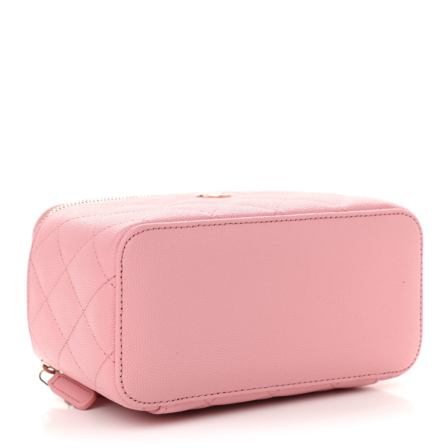 Chanel Caviar Quilted Small Vanity Case With Chain Pink 4 of 9