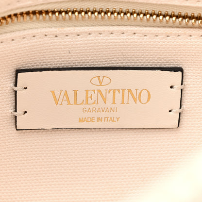 Valentino Garavani Knit Medium Roman Stud Shoulder Bag Ecru 6 of 13