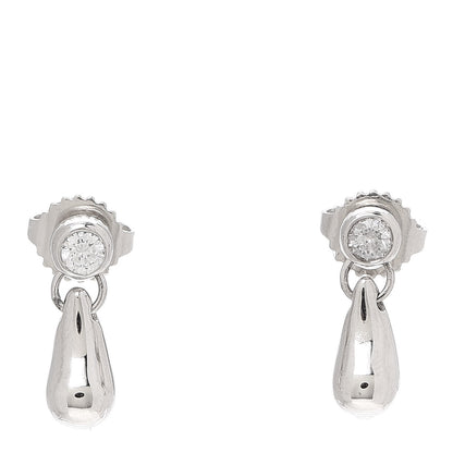 Tiffany Platinum Diamond Elsa Peretti Teardrop Earrings 1 of 5
