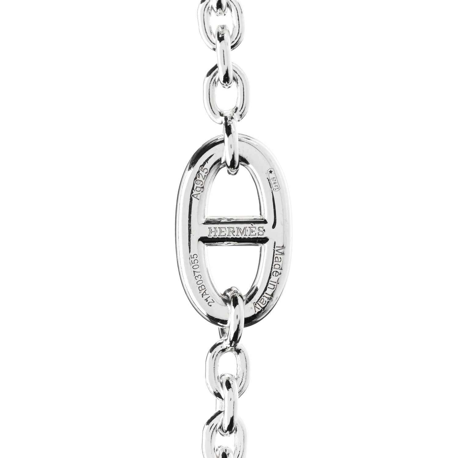 Hermes Sterling Silver Farandole Necklace 120 3 of 3