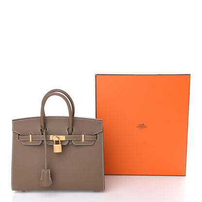 Hermes Epsom Birkin Sellier 25 Etoupe 35 of 35