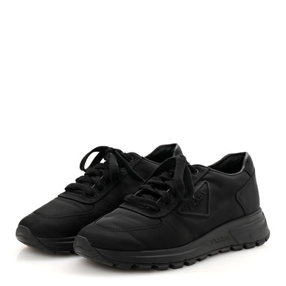 Prada Re-Nylon Gabardine Logo Sneakers 39.5 Black 4 of 7