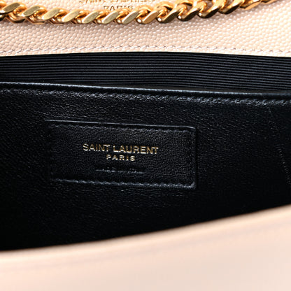 Saint Laurent Grain De Poudre Medium Monogram Kate Satchel Nude Powder 7 of 10