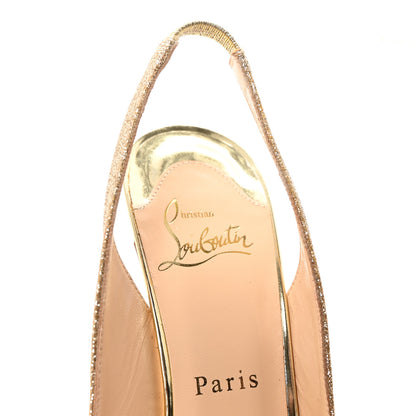 Christian Louboutin Glitter No Prive 100 Pumps 37 Platine 8 of 9