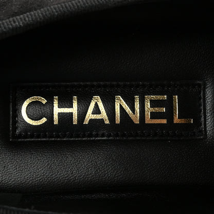 Chanel Velvet Mary Jane Flats 40 Black 8 of 10