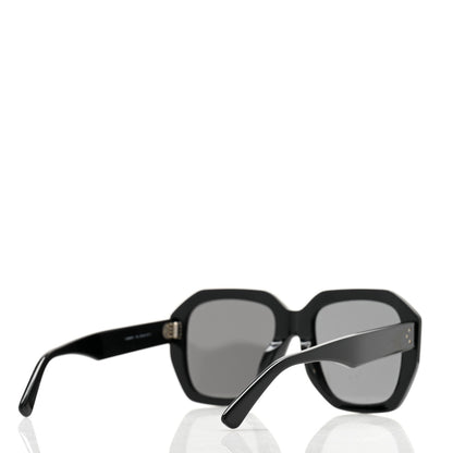 Celine Acetate Square Sunglasses CL4045FN Black 4 of 7