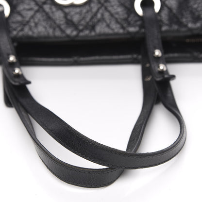 Chanel Glazed Calfskin Large On The Road Tote Black 13 of 14