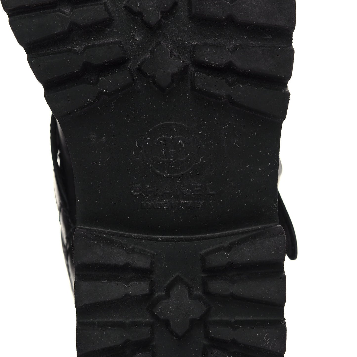 Calfskin Tweed Nylon Printed Boots 37 Black