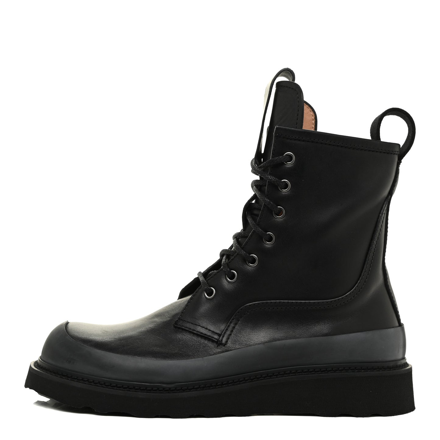 Calfskin Lace Up Martin Boots 41 Black