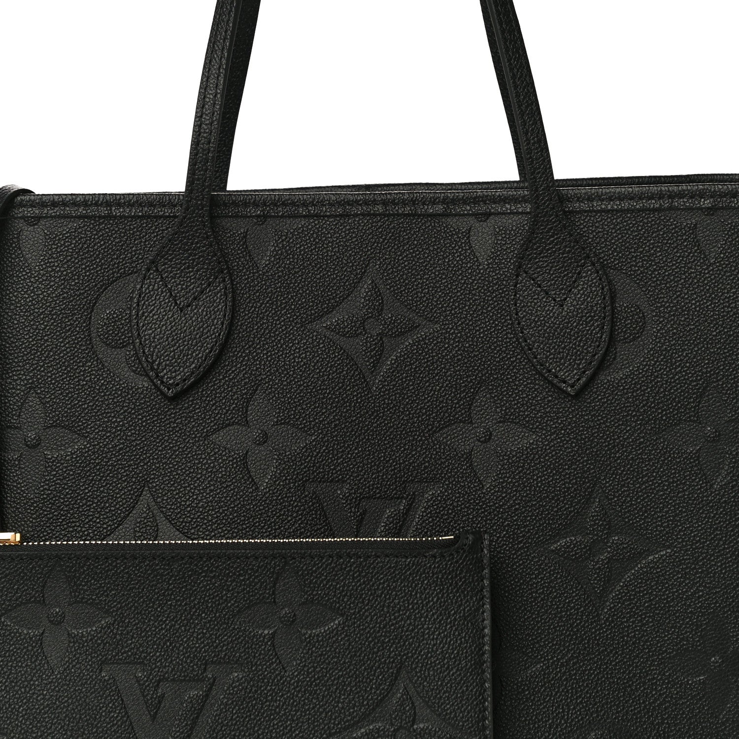 Louis Vuitton Empreinte Monogram Giant Neverfull MM Black 7 of 10