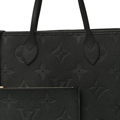 Louis Vuitton Empreinte Monogram Giant Neverfull MM Black 7 of 10
