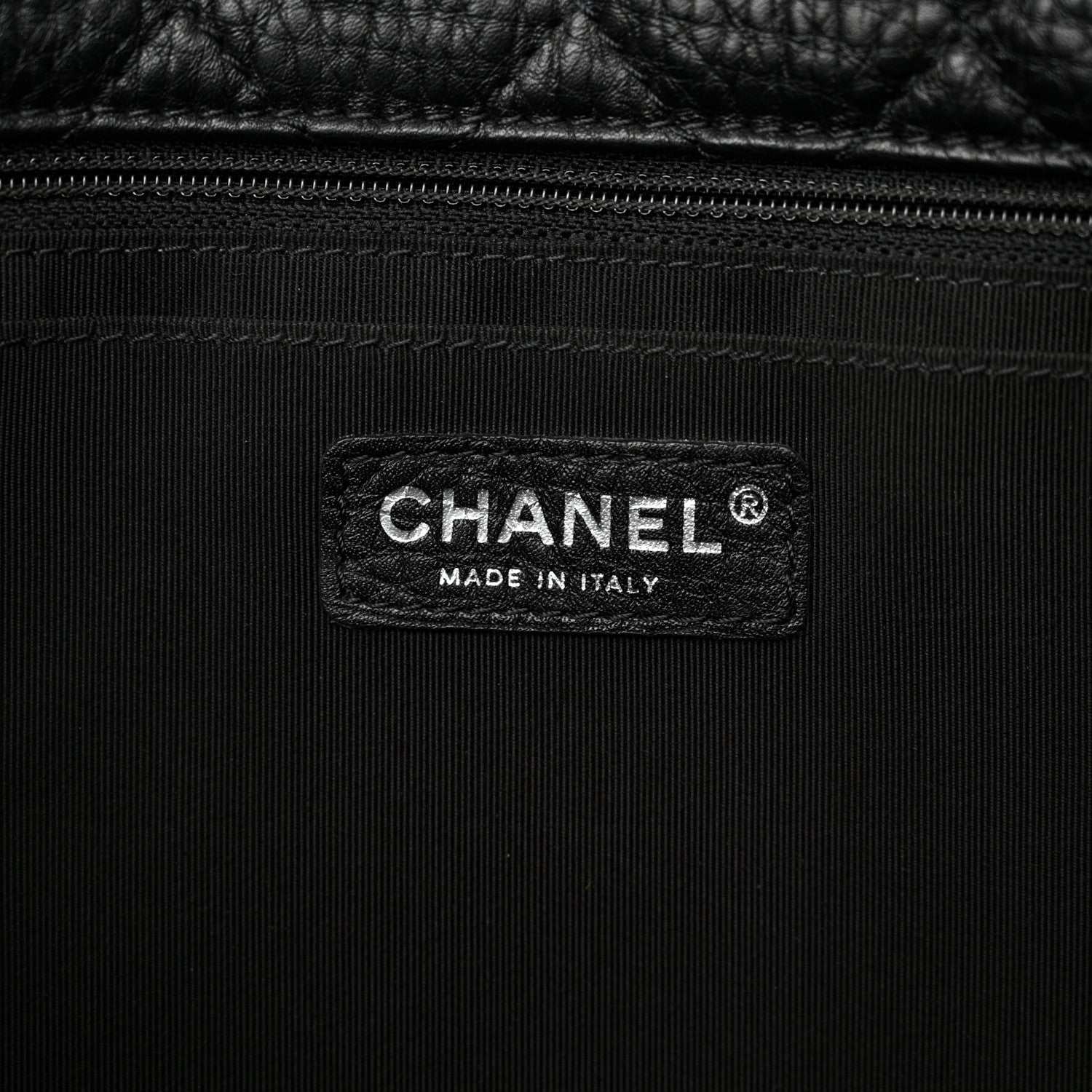 Chanel Grained Calfskin Quilted Small XXL Travel Flap Bag Black 6 of 11