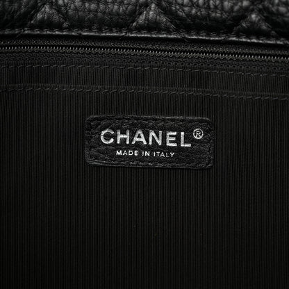 Chanel Grained Calfskin Quilted Small XXL Travel Flap Bag Black 6 of 11