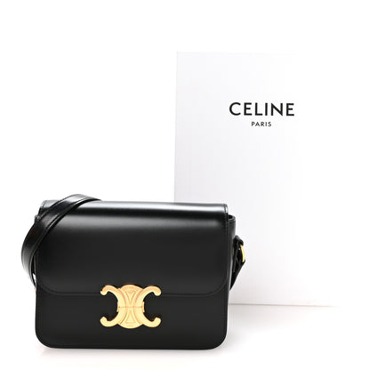 Celine Shiny Calfskin Teen Triomphe Black 12 of 12