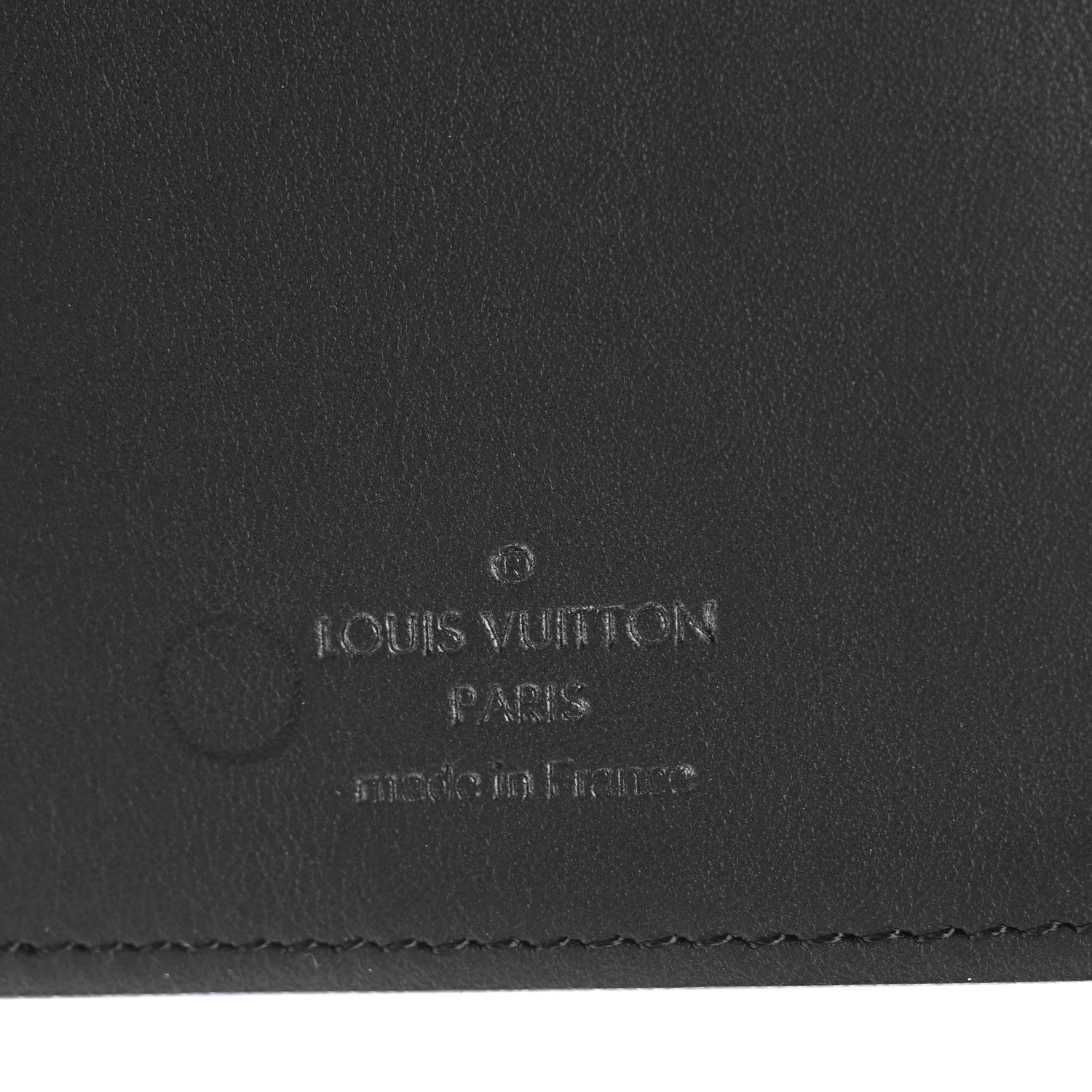 Louis Vuitton Calfskin Monogram Shadow Brazza Wallet Black 6 of 8