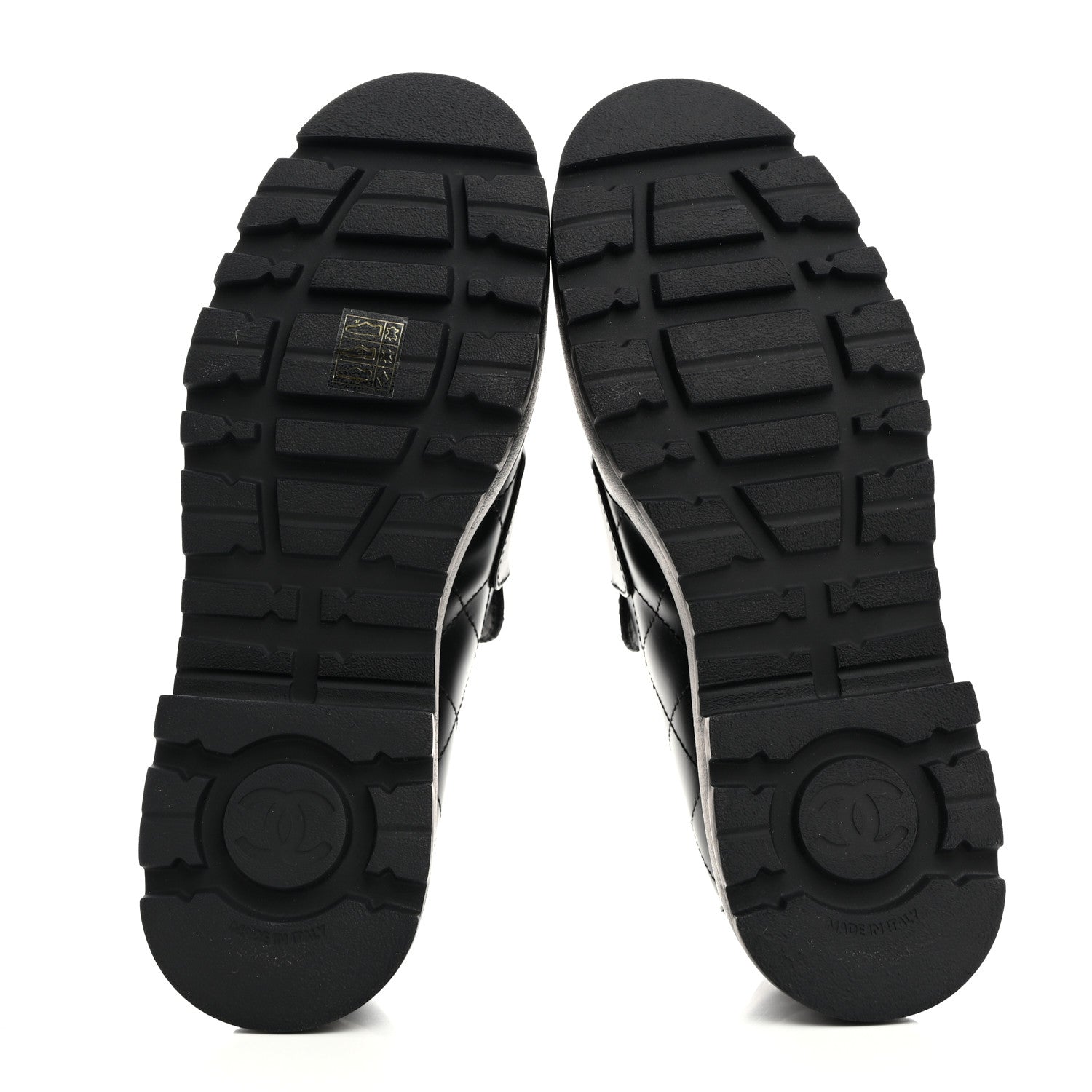 Chanel Calfskin Stitched CC Loafers 40.5 Black 5 of 9