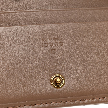 Gucci Calfskin Matelasse GG Marmont Card Case Wallet Porcelain Rose Porcelain Rose 6 of 8
