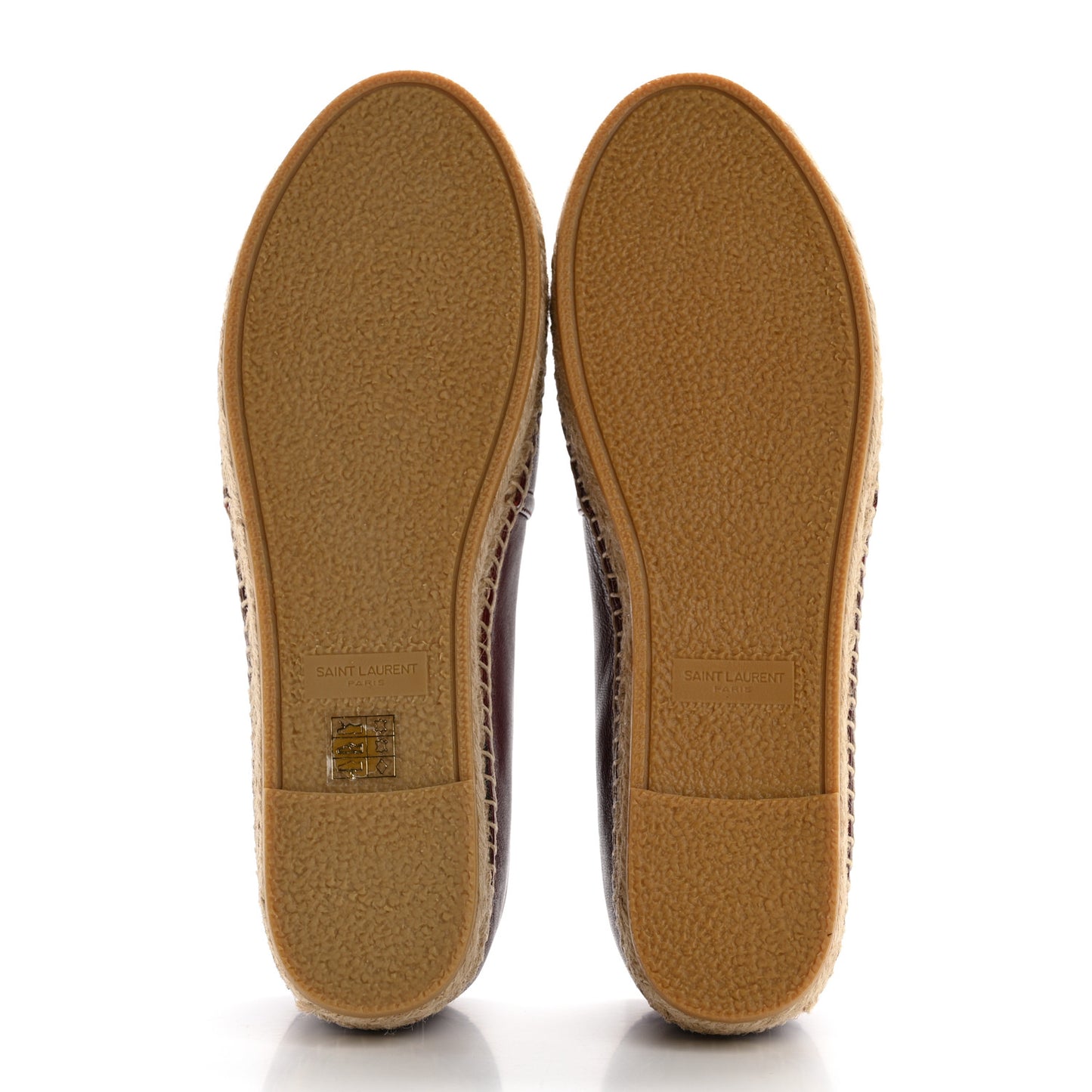 Calfskin Monogram Espadrilles 39 Light Burgundy