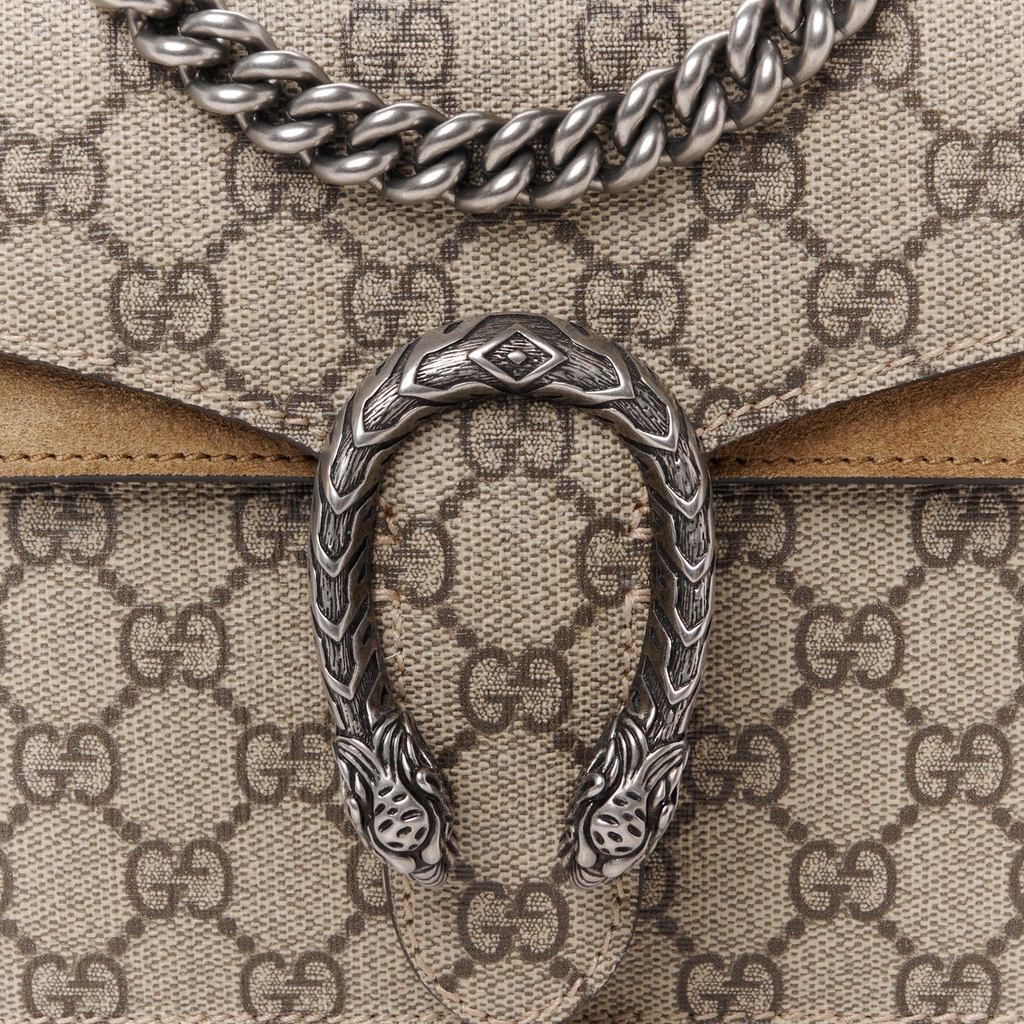 GG Supreme Monogram Mini Dionysus Shoulder Bag Taupe