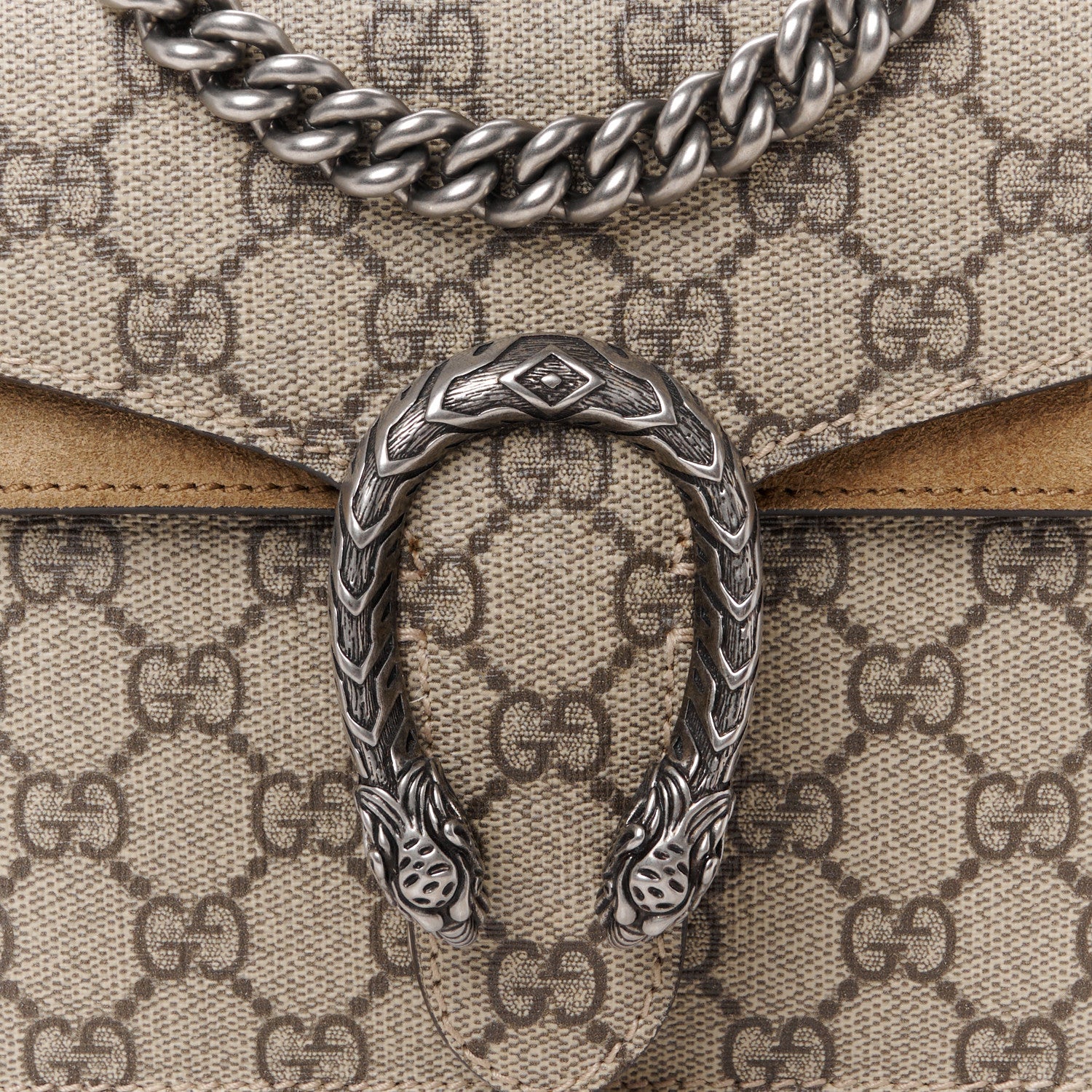 Gucci GG Supreme Monogram Mini Dionysus Shoulder Bag Taupe 8 of 12