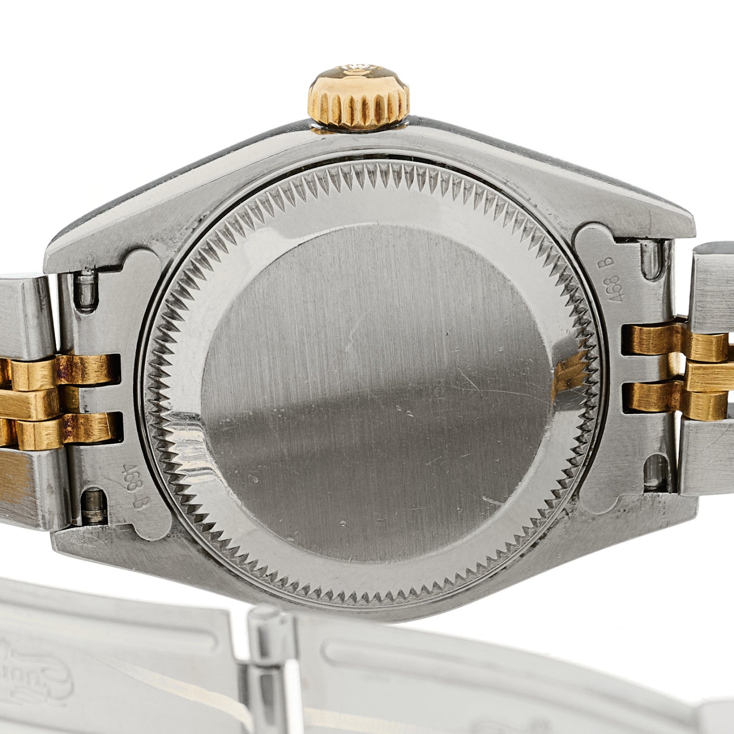 Rolex Stainless Steel 18K Yellow Gold Diamond 26mm Oyster Perpetual Datejust Watch Champagne 69173 4 of 5