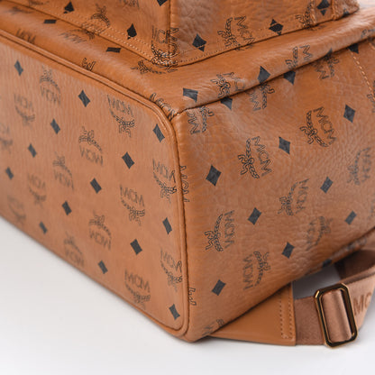 MCM Visetos Medium Stark Backpack Cognac 9 of 10